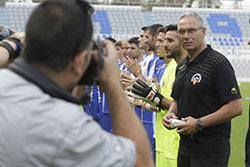 Presentació de la plantilla del Centre d'Esports Sabadell per a la temporada 2015-2016 Miguel Álvarez, nou entrenador del CE Sabadell
